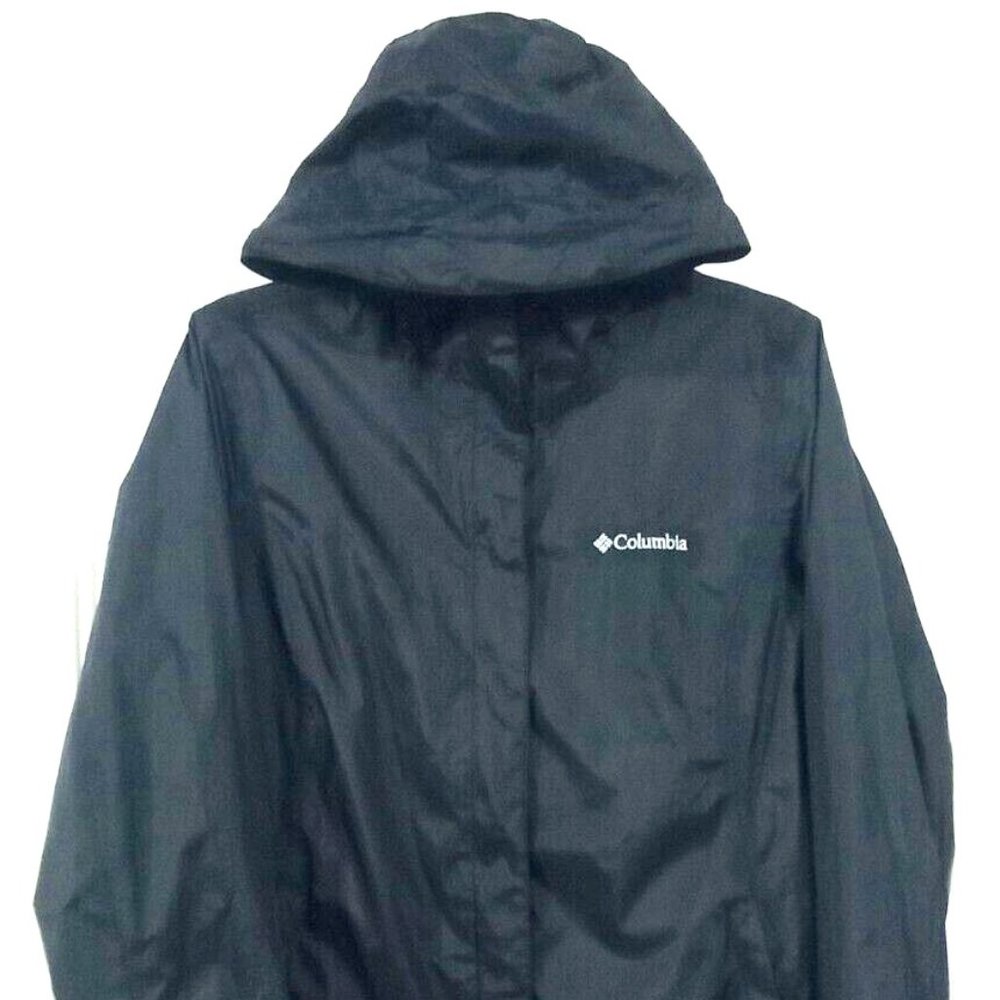 Columbia Omni Tech Waterproof Breathable Womens Black Hooded